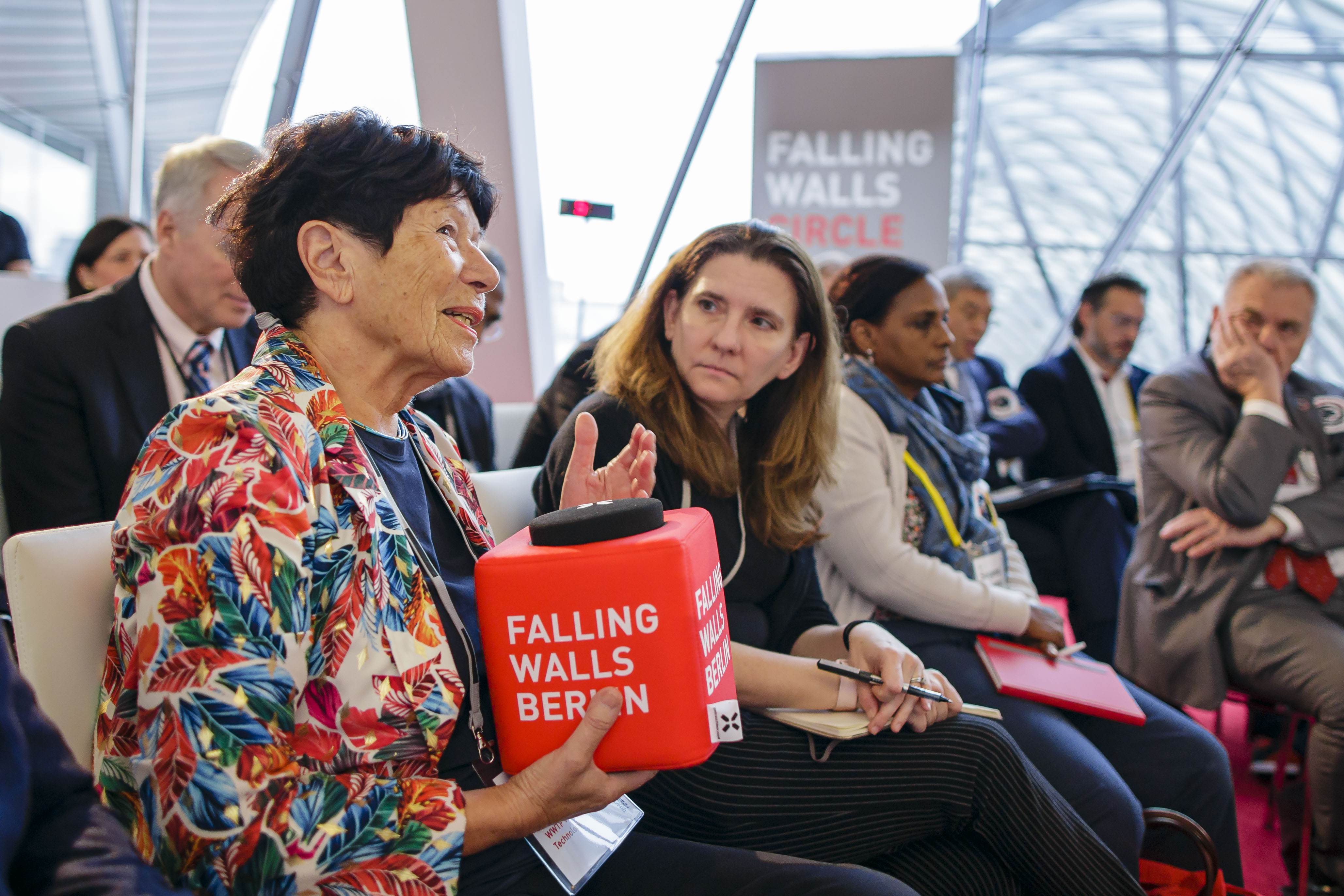 Helga Nowotny at Falling Walls Cirlce